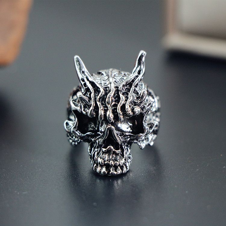 Jewelry Devil's Eye Handicraft Herren-Dominanter, trendiger, offener Hip-Hop-Ring aus Zinklegierung_voghion.com