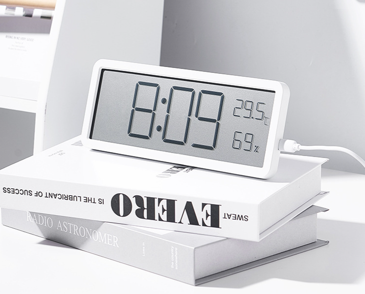 INS Einfache Große Bildschirm Wohnzimmer Wand Temperatur Und Feuchtigkeit Kreative Moderne Uhr Kann Aufgehängt Werden Oder Stehen YD106_voghion.com
