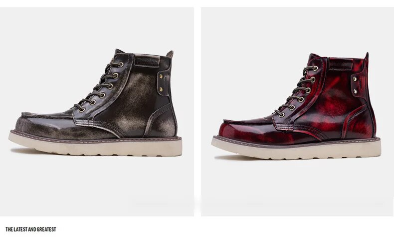 Neuer Arbeitsanzug für Herren, dicke Sohle, rutschfest, vielseitig, hohe gelbe Stiefel_voghion.com