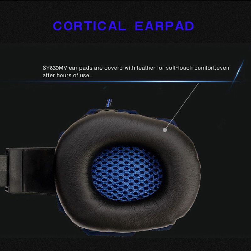 Auriculares para juegos con cable y luz LED, micrófono y cancelación de ruido para PC, portátil, PS4, PS5 y Xbox._voghion.com