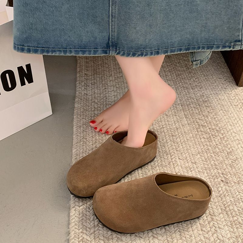 Chaussures décontractées à semelles épaisses pour femmes, collection automne 2025, à enfiler, parfaites avec des robes et des mules._voghion.com