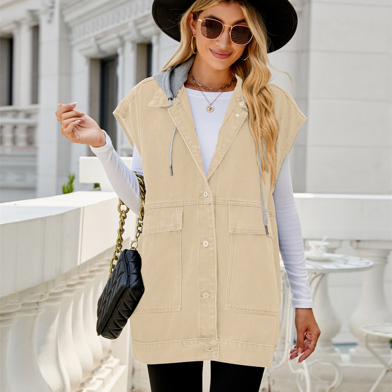 gilet in denim canotta spalla gilet senza maniche in denim di tendenza della moda femminile_voghion.com