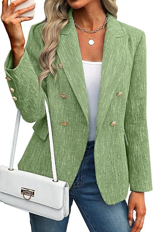 Blazer minimalista su misura – Giacca monopetto strutturata con silhouette rilassata (nero)_voghion.com
