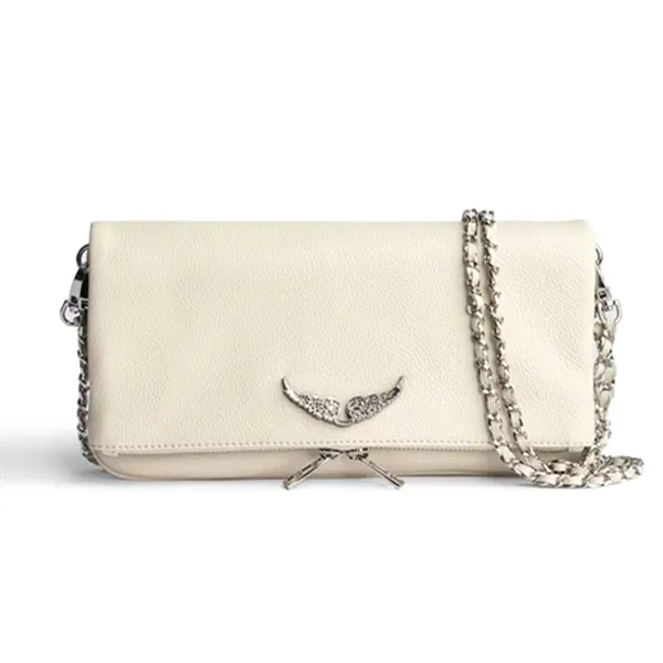 7A Pochette Rock Swing Your Wings Womens Tote Handbag Shoulder Man Genuine Leather Zadig Voltaire Bag Wing Chain Fashion_voghion.com