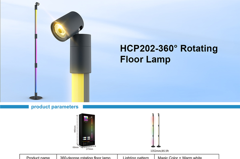 Vertical Bedroom Floor Lamp Minimalist Corner Lamp Living Room Light Luxury Floor Lamp Plug In RGB Atmosphere Lamp_voghion.com