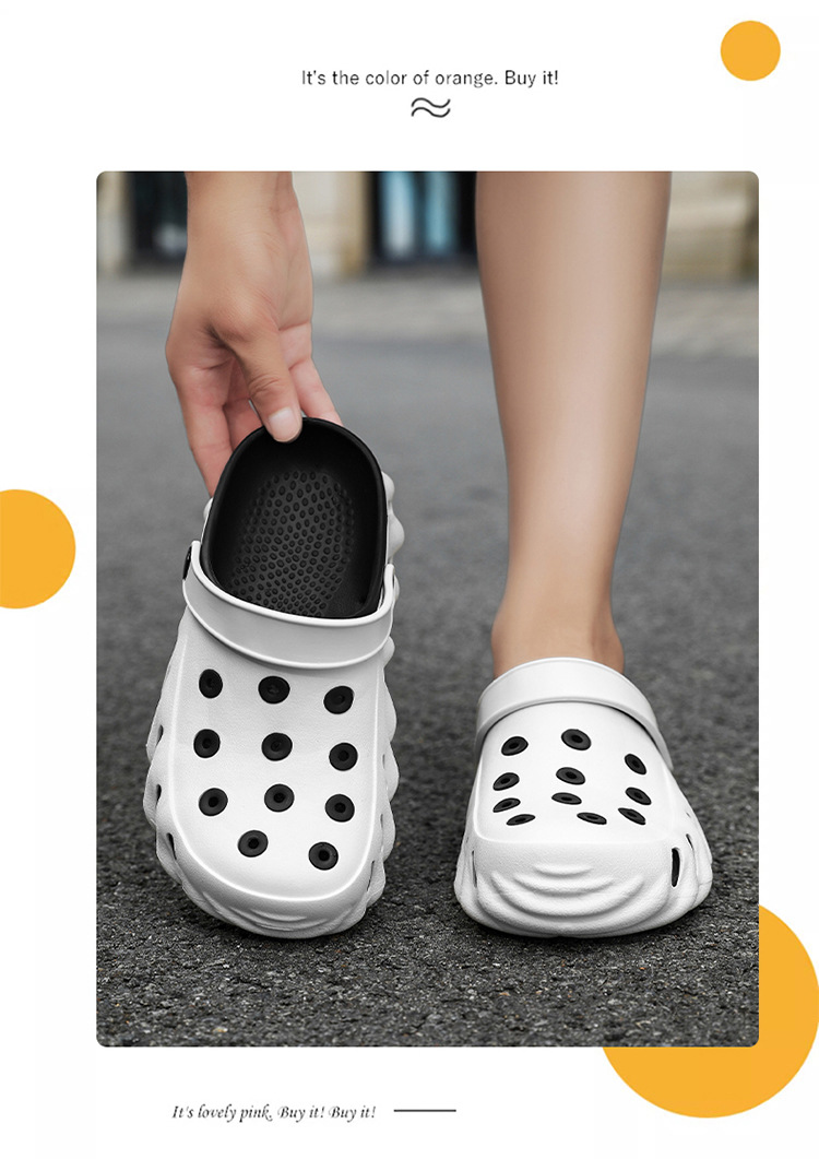 Men's Summer Clog Sandals - Slip-Resistant Soft Sole Beach Shoes With Toe Protection_voghion.com