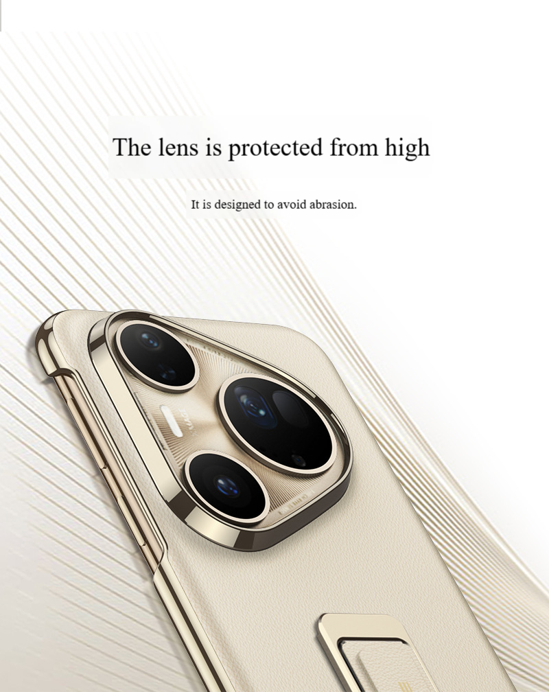Premium Rotating Strap Case With Stand For HW-Pura80Ultra | Anti-Slip Grip | PU Leather Cover | Secure Strap | (Black, Radiant Gold, Master Red)_voghion.com