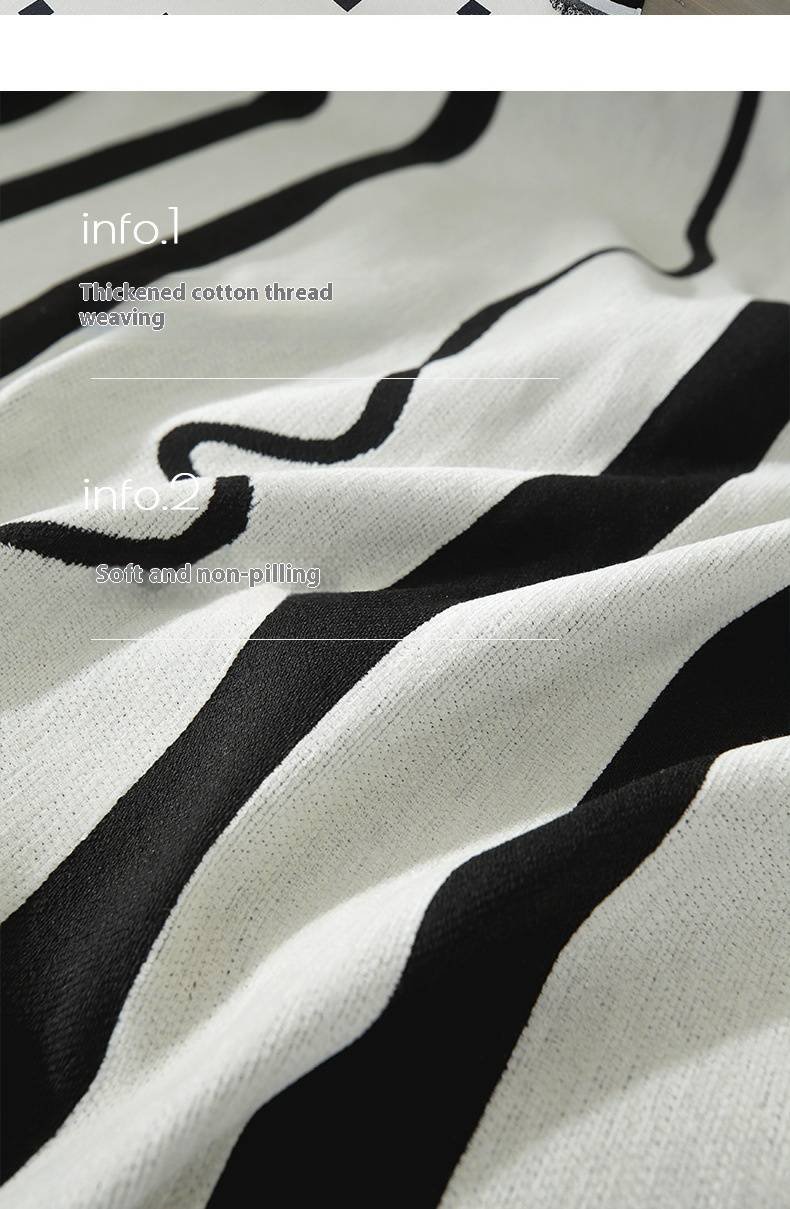 Modern Minimalist Sofa Cover With Fun Letter Print - Thick Chenille Fabric, Non-Slip Sofa Protector For Sectional, Loveseat Large Couches_voghion.com