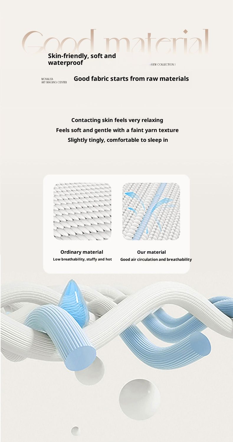 Drap-housse imperméable de qualité supérieure – Protège-matelas doux, respirant et hypoallergénique (Plusieurs tailles et couleurs disponibles, envers silencieux en PEVA)_voghion.com