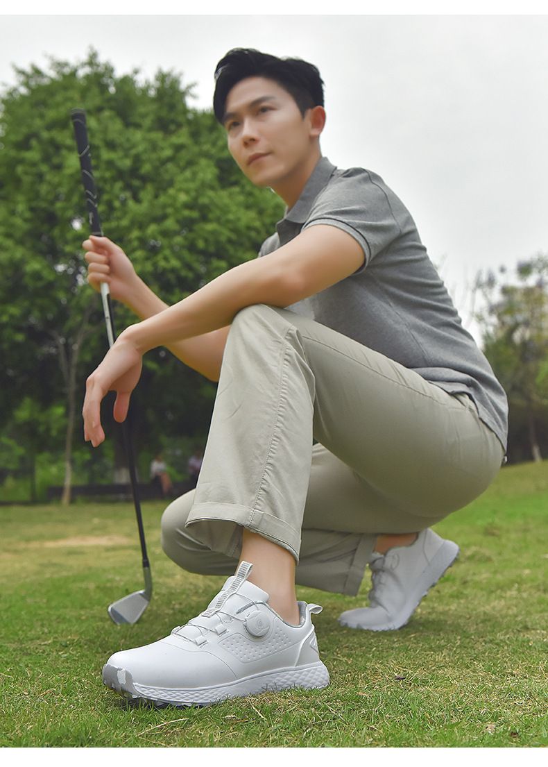 Golf Shoes For Men And Women With Waterproof Rotating Buttons, Couple's Golf Shoes, Casual Sports Shoes_voghion.com