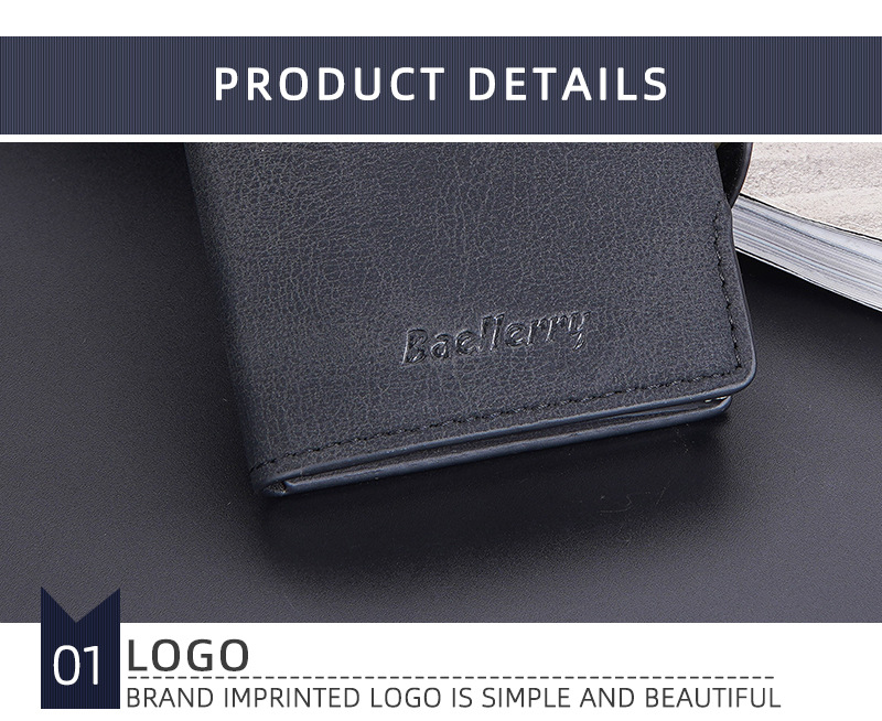 Baellerry Card Holder Buckle Side Push Anti-magnetesch an Anti-Déifst Card Holder Rfid Short Automatic Card Holder_voghion.com