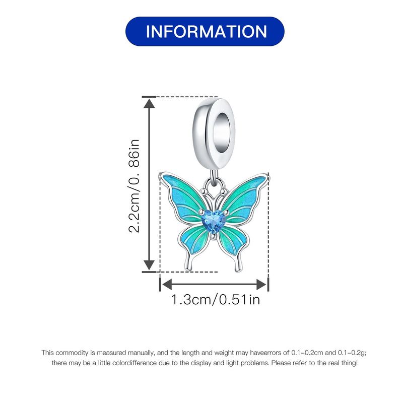 Women's Jewelry Insect Dragonfly Butterfly Firefly Charm Pendant Beads Jewelry With Bracelet Pieces White Copper Plated Silver_voghion.com