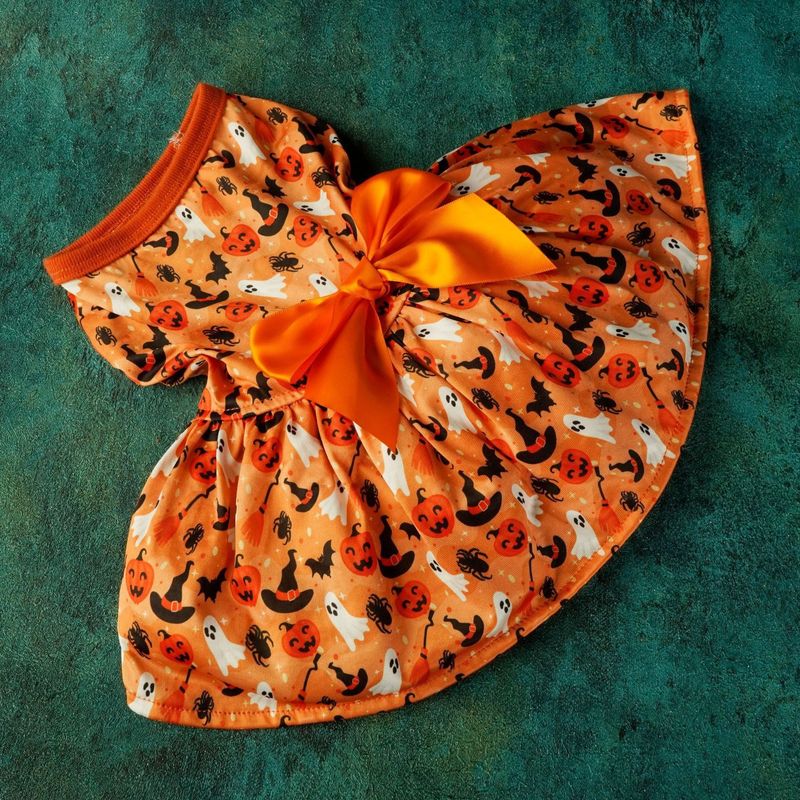 Pet Clothes Halloween Pumpkin Bat Dog 2023 New Style_voghion.com