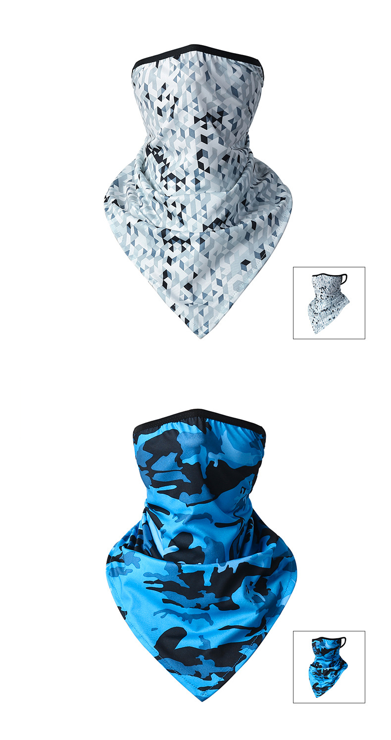 Summer ice silk hanging ear triangle towel mask quick drying breathable outdoor riding sunscreen biker multifunctional magic scarf_voghion.com