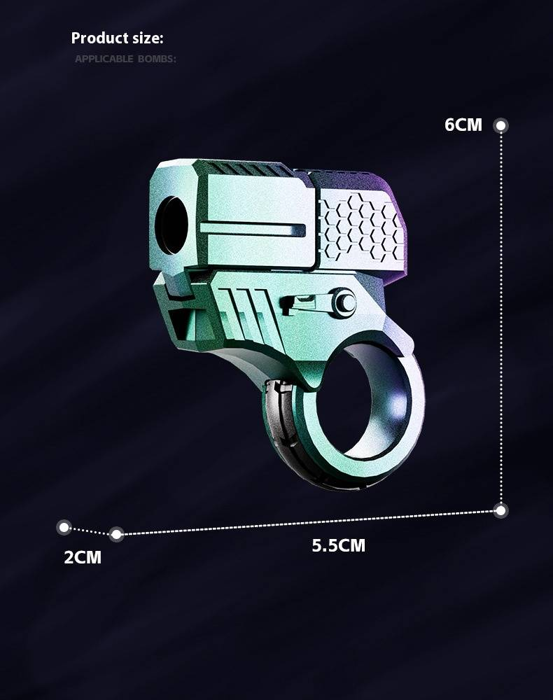 Zabawkowy pistolet Agent Złoty palec Zabawka pistolet Wyrzut łuski Technologia stopu cynku Dekompresyjny model zabawki_voghion.com
