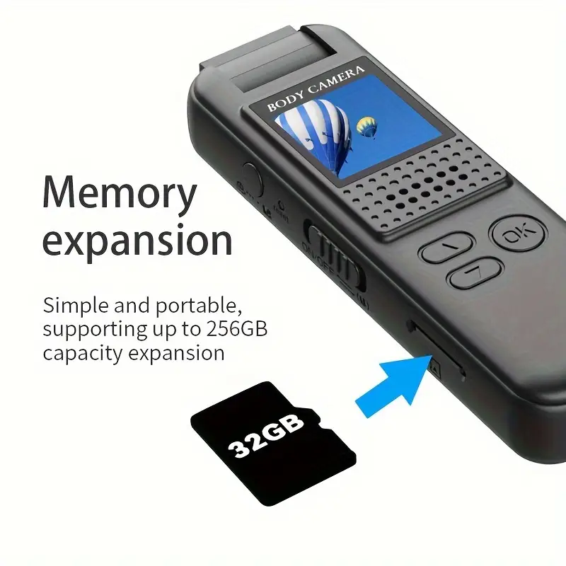 1080P Portable Recording Camera With A Back Clip, Magnetic Suction, And Built-in Light For Taking Photos And Recording Videos._voghion.com