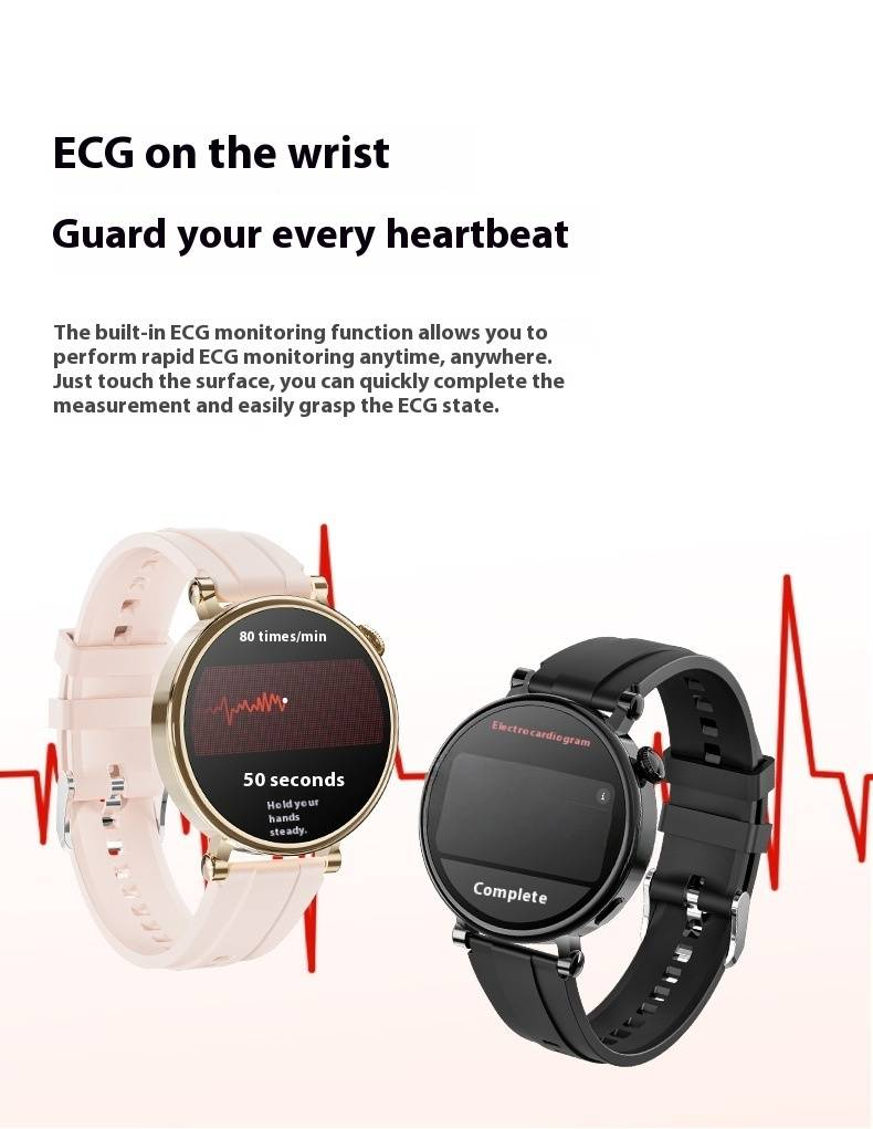 GM2mini Smart Watch - Body Temperature, Heart Rate, Blood Pressure & SpO2 Monitor, Sleep Tracking, Fitness Tracker_voghion.com