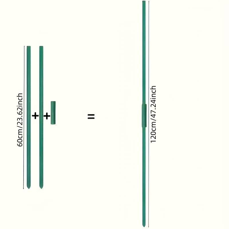 60cm DIY 120cm Plant Vine Pole, Diameter 11mm, Used For Climbing Plants Such As Tomatoes, Eggplants, Cucumbers, And Grapes_voghion.com