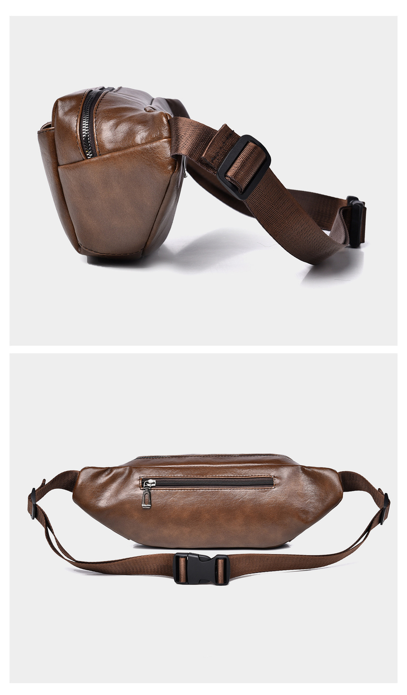 Men's Large Capacity Sports Waist Bag Multi Function Waterproof Mobile Phone Bag Can Hold 8 Inch Mobile Phone_voghion.com