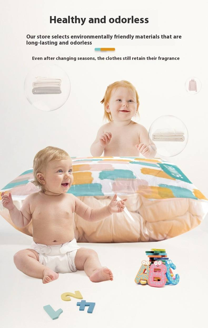 Vacuum Storage Bags – Space-Saving Compression Bags For Clothes, Blankets & Moving, 3 Sizes (M/L/XL), Thickened PET+PE Material, Hand-Pump Included_voghion.com