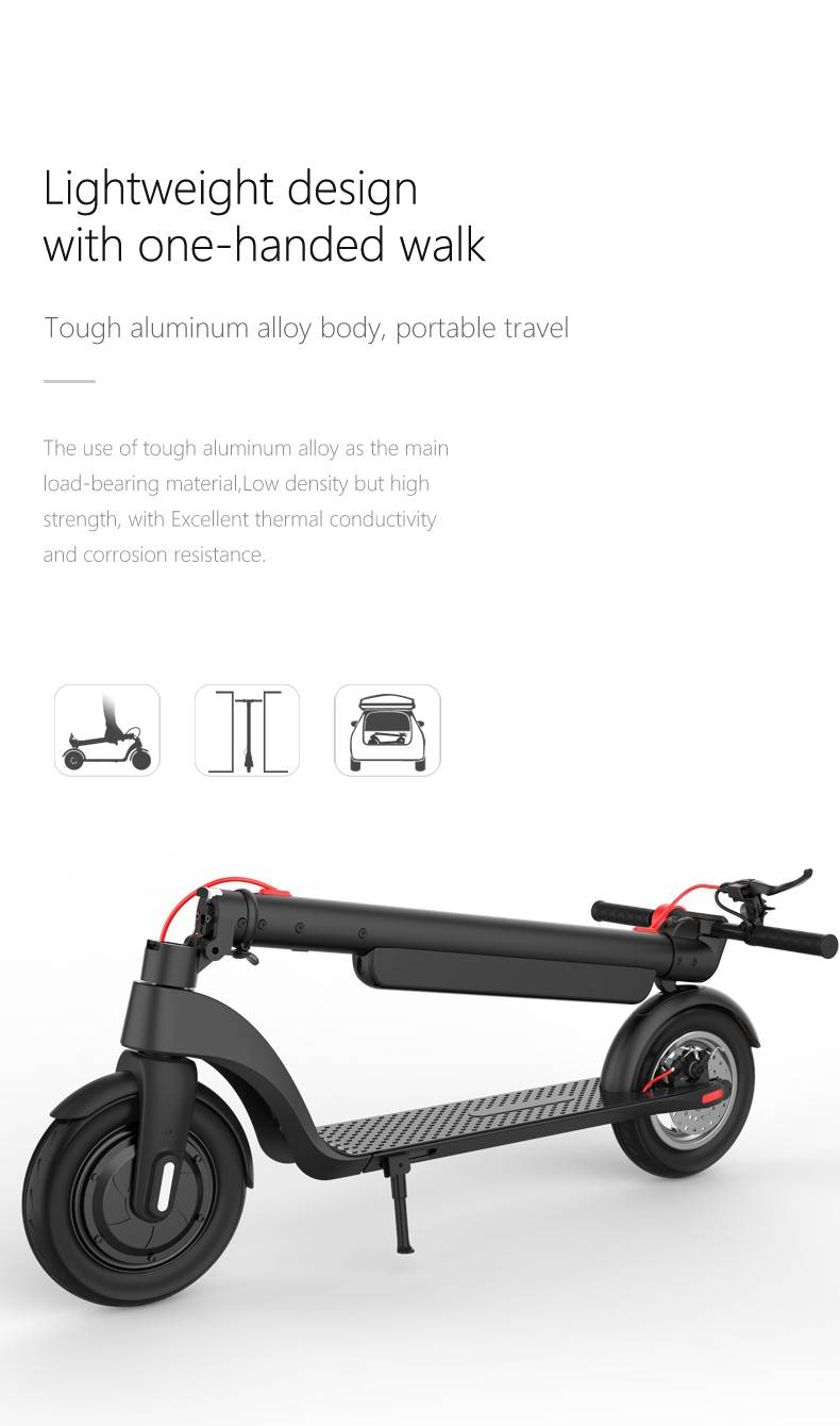 Scooter Elétrica KIXIN X8 para Uso Diário - Bateria Removível de 36 V, Carga de 125 kg, Transporte Ecológico | Entrega em 7 dias, Devoluções em 30 dias_voghion.com