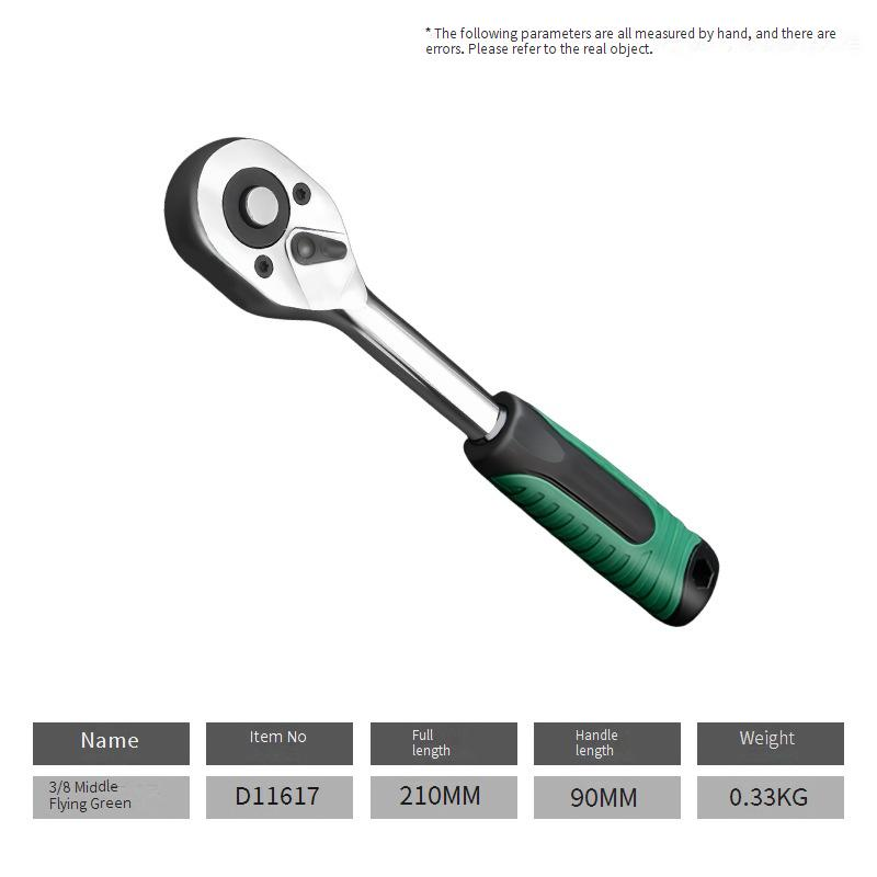 High Carbon Steel Ratchet Wrench Set - Ergonomic Hand Tool Kit With Small, Medium & Large Sockets For Smooth Fastening_voghion.com