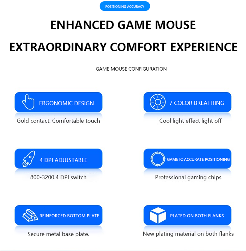 Wired Mute X Game Mouse Interfaccia USB Key Gear Regolazione DPI Supporta Game ro Programmazione Office Mou Pgramming_voghion.com