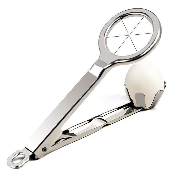 Heavy Duty Egg Slicer - Stainless Ribbon Cutter | Hard Boiled Eggs | Professional Grade_voghion.com