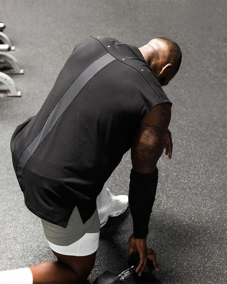 Man's clothing Men's tank top loose crew-neck sports vest men's quick drying breathable base top_voghion.com