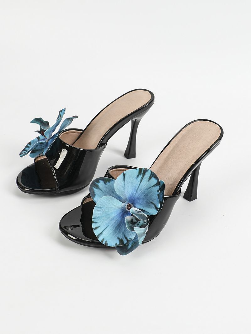 Damenschuhe Sommer Offene Zehen Mode Sandalen Für Frauen Mit Bowknot Stilettos 9CM Hohe Absätze Hausschuhe_voghion.com