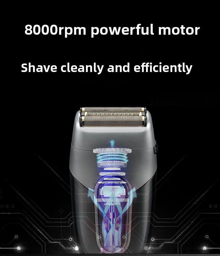 Regolabarba ricaricabile tramite USB, testa alternativa portatile, autonomia di 60 minuti, impermeabile per i viaggi_voghion.com