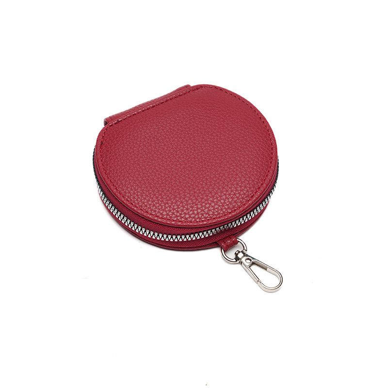 Coin Purses & Holders Women's Cute Version Coin Purse Storage Coin Bag Key Ring Buckle Small Round Bag Simple Fashion Card Holder_voghion.com