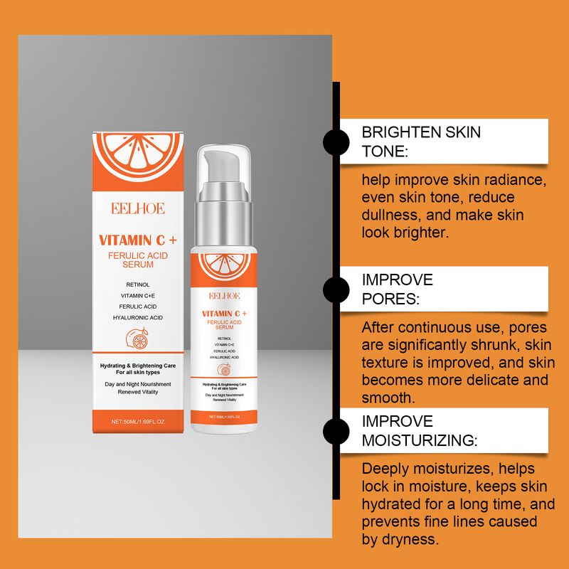 EELHOE Vitamin C Face Essence Moisturizes Delicate Pores And Brightening Face Essence_voghion.com