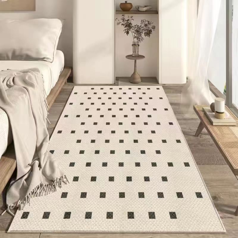 French Line Cashmere Carpet Bedroom Bedside Blanket Modern Simple Tatami Cool Bay Window Mat Soft And Comfortable_voghion.com
