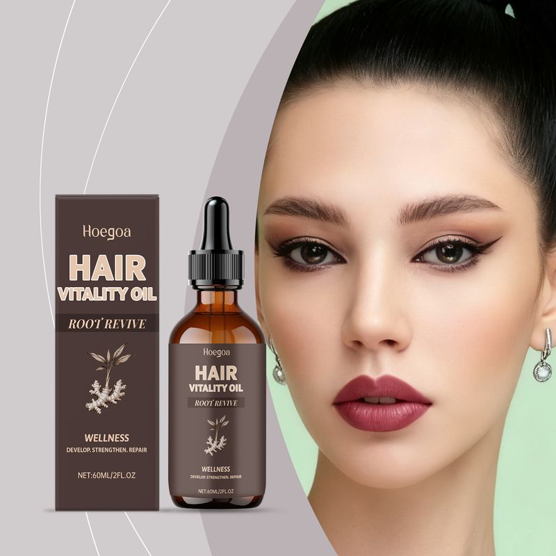 Olio essenziale per massaggio idratante, rinforzante e nutriente per capelli leggeri HOEGOA_voghion.com