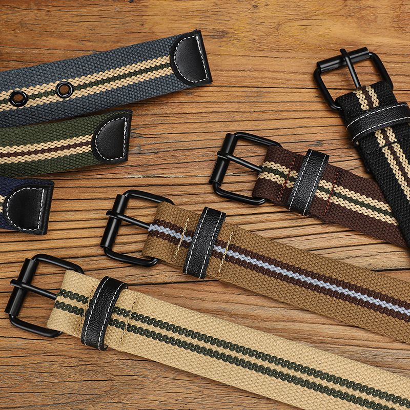 HOT Verlängert Leinwand fir Männer a Fraen Casual Aarbechtskleedung, Retro Rimm, Studenten Militär Training Jeans Rimm_voghion.com