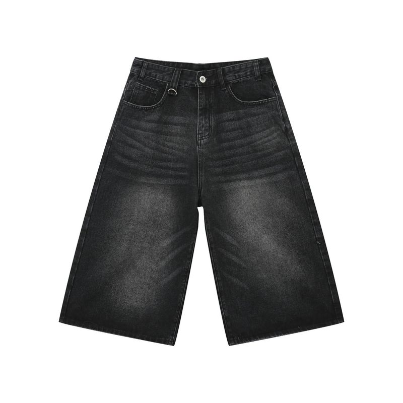 Herenkleding Heren Denim Shorts Hoge kwaliteit Zomer Heren Cropped Broeken Trendy Denim Shorts_voghion.com