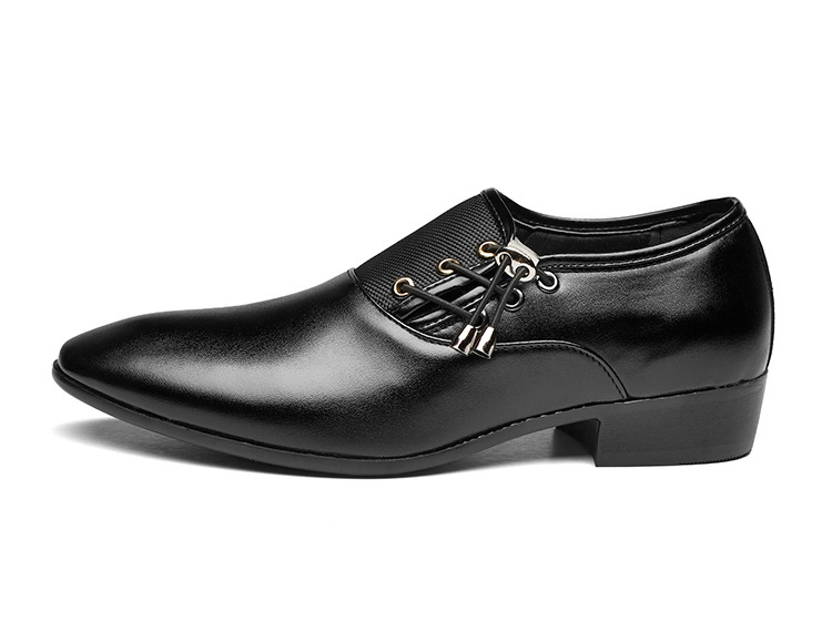 Men's Business Dress Shoes - Genuine PU Leather Formal Oxfords With Rubber Sole, Comfortable & Breathable For Office, Wedding & Casual Wear_voghion.com