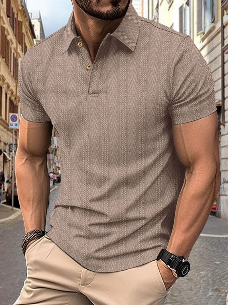 Unbeatable Quality 2024 Summer Outdoor Collar Men's T-shirt Solid Color Short Sleeved Polo Top_voghion.com