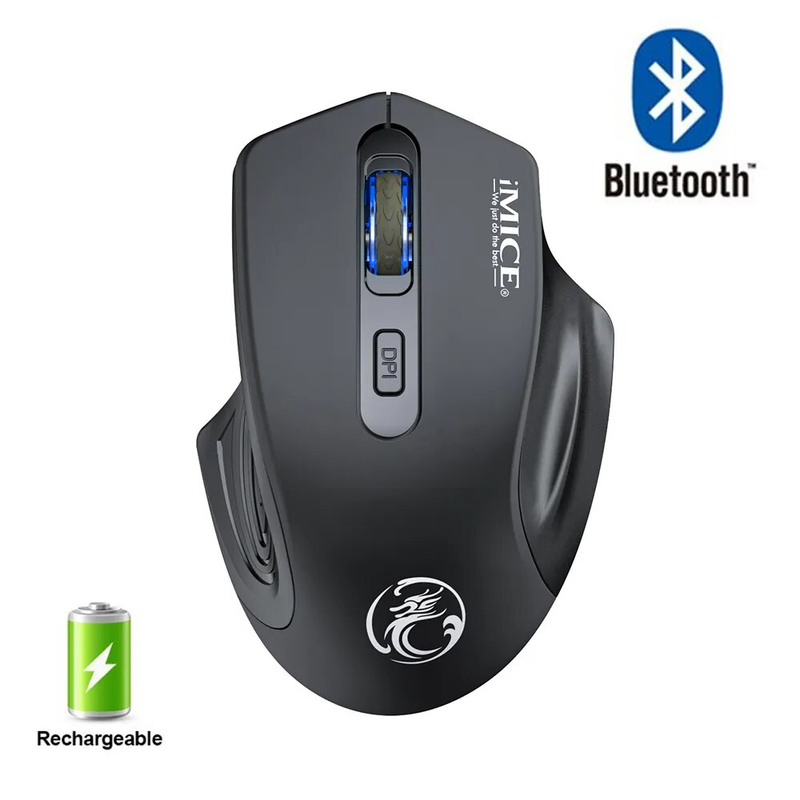 Bluetooth-mus Uppladdningsbara trådlösa möss för laptop-spelmöss Ergonomisk tyst usb-gamer-mus_voghion.com
