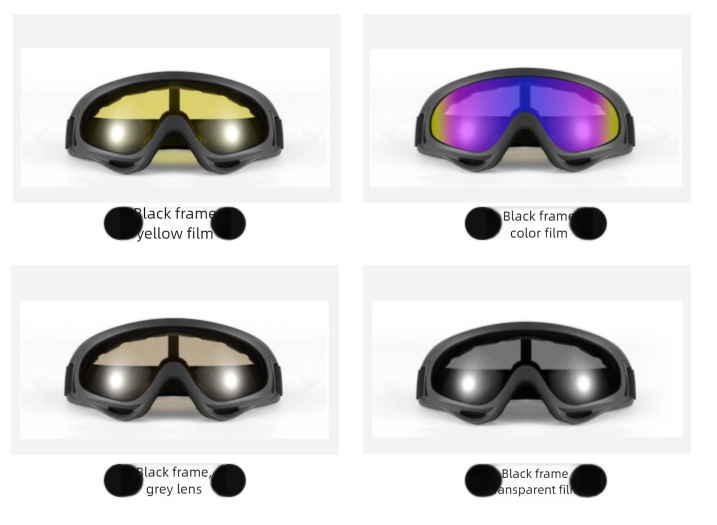 Outdoor Cycling X400 Goggles Motorcycle Windshield Sports Harley Tactical Windproof Mask_voghion.com