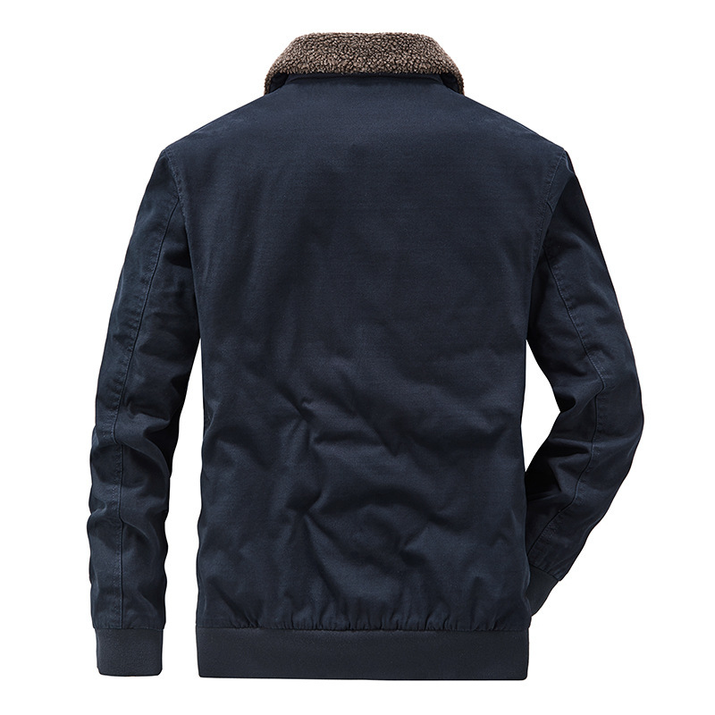 Giacca in pile spesso autunno inverno nuova per ragazzi, cappotto in caldo cotone lavato, da uomo, alla moda 818A_voghion.com
