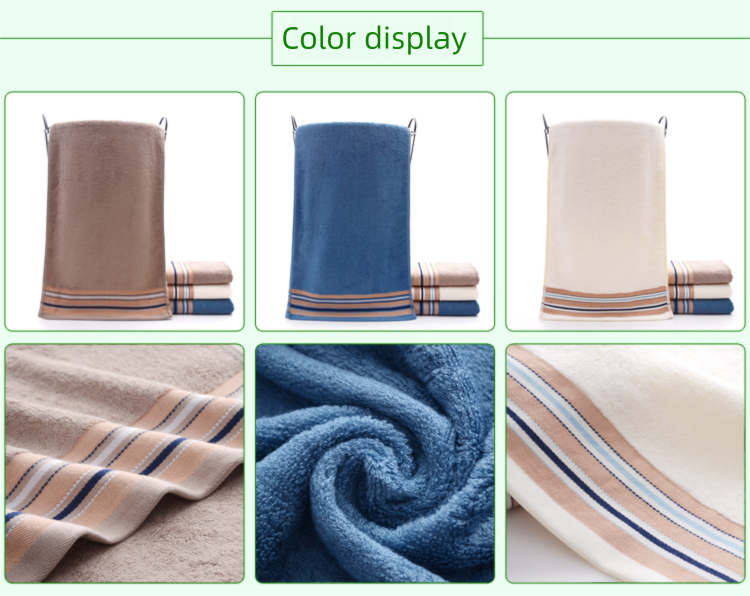 4 Towels For Washin And Bathin, Household Adult Bamboo Charcoal Fiber Face Towels, Soft, Thick, Absorbent,_voghion.com