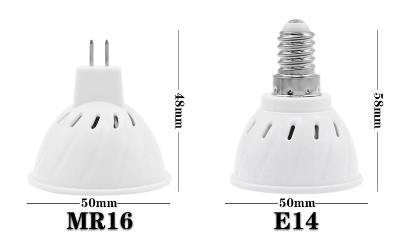 3Pcs/Lot GU10 MR16 LED E27 E14 LED Lamp Spotlight Bulb AC 220V 240V 48 60 80 LEDs Bombillas Ampoule Lamparas LED Bulb Indoor_voghion.com