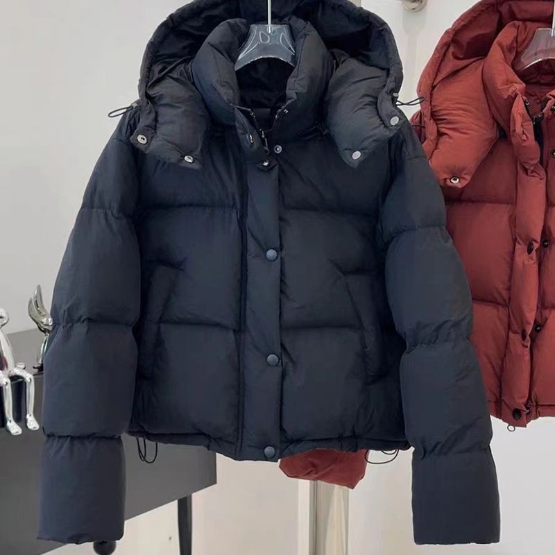 Korean Version Puff Lulu Down Women's Short Style New Thickened Hoodie Fashion Warm Bread Jacket Winter_voghion.com