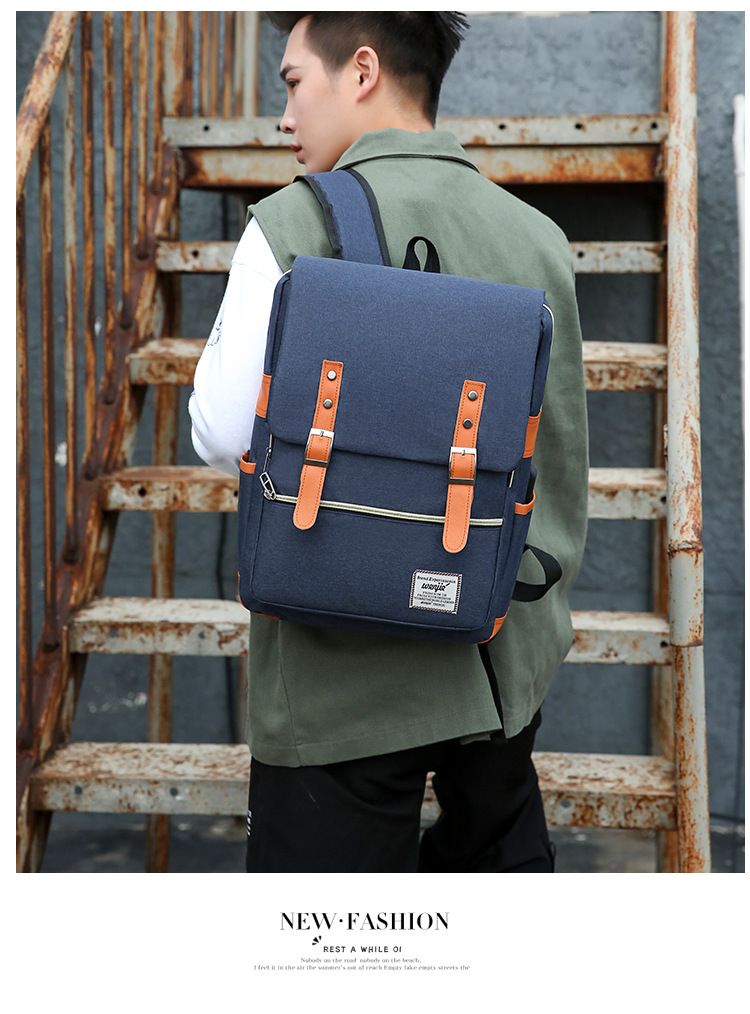 Damentaschen Neues dreiteiliges Schultaschenset Computerrucksack Geschäftsgeschenk Freizeit Outdoor Rucksack mit großer Kapazität für Männer_voghion.com