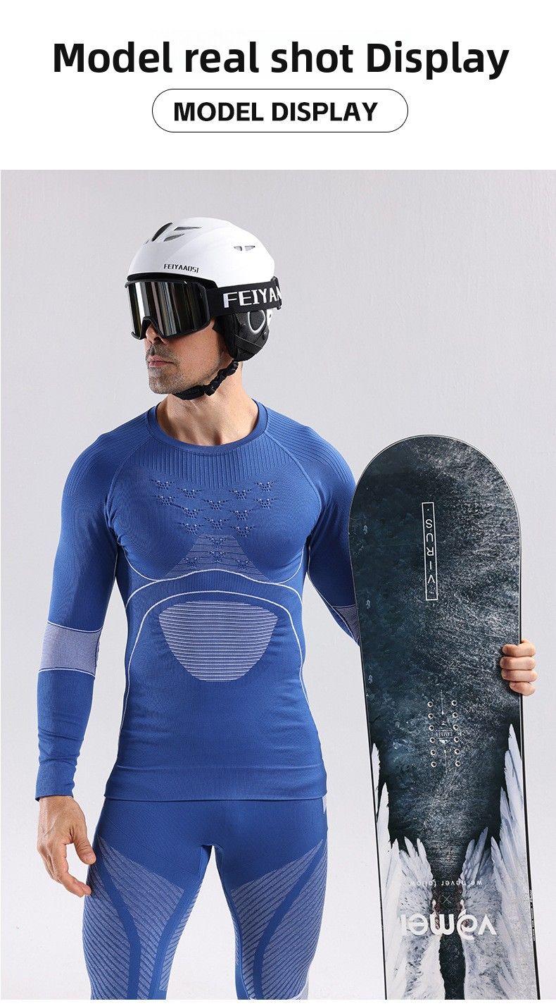 X-BIO New 4.0 Energy Gathering Enhanced Sports Ski Quick-Dry Top Men's Thermal Close-Fitting Sweat-Wicking Compression_voghion.com