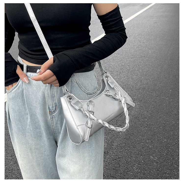 Produttori all'ingrosso 2023 nuova borsa da donna sotto le ascelle tinta unita borsa a tracolla portatile con texture di moda borsa a tracolla portatile dal design di nicchia_voghion.com