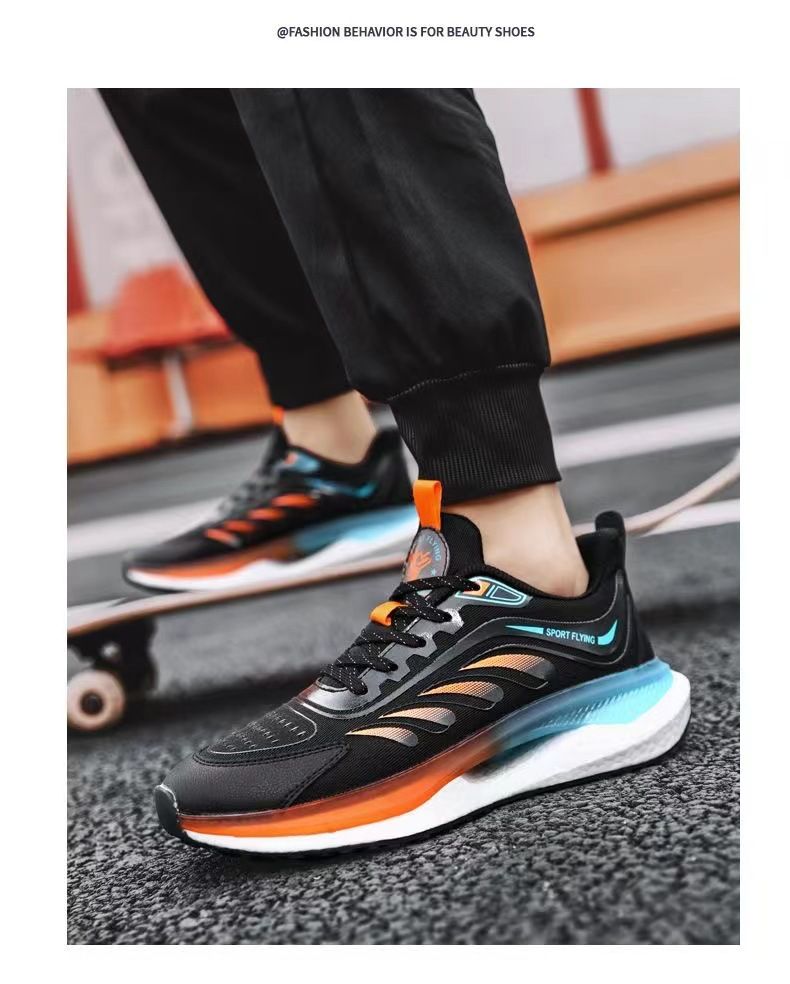 Laufende, ultraleichte, stoßdämpfende, weiche Sohle für Herren, lässige Sport-Popcorn-Sohlen, atmungsaktive Laufschuhe, trendig_voghion.com