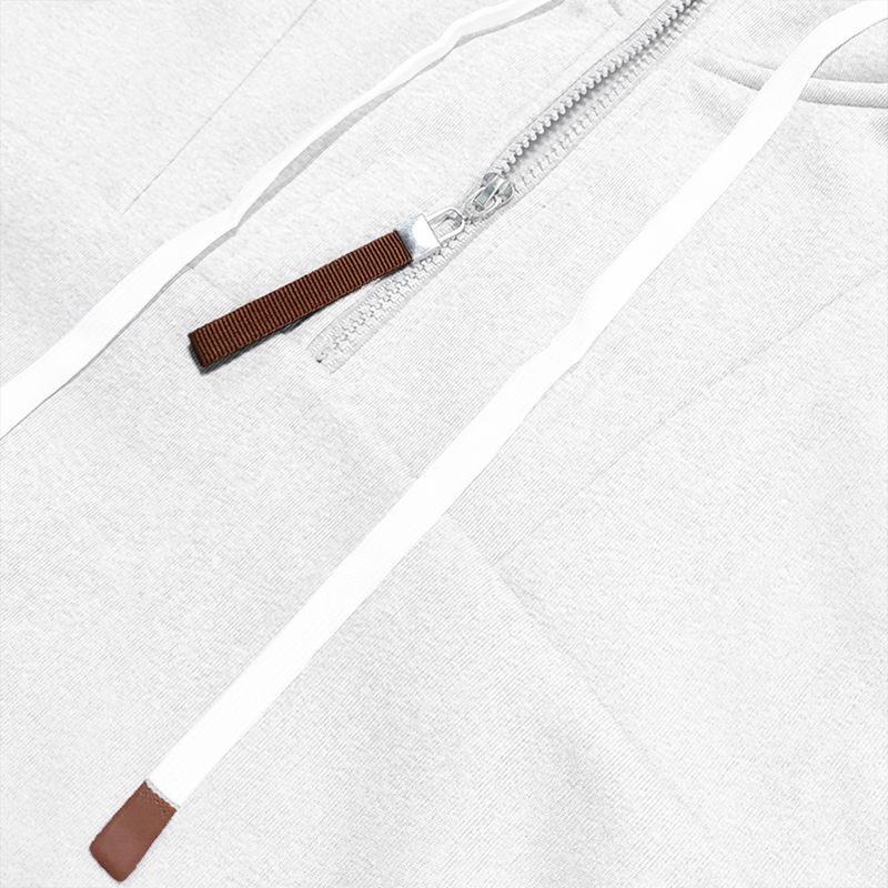 Felpa con cappuccio stile americano, foderata in pile, mezza zip, alla moda, a maniche lunghe, vestibilità ampia, da uomo, primavera e autunno_voghion.com